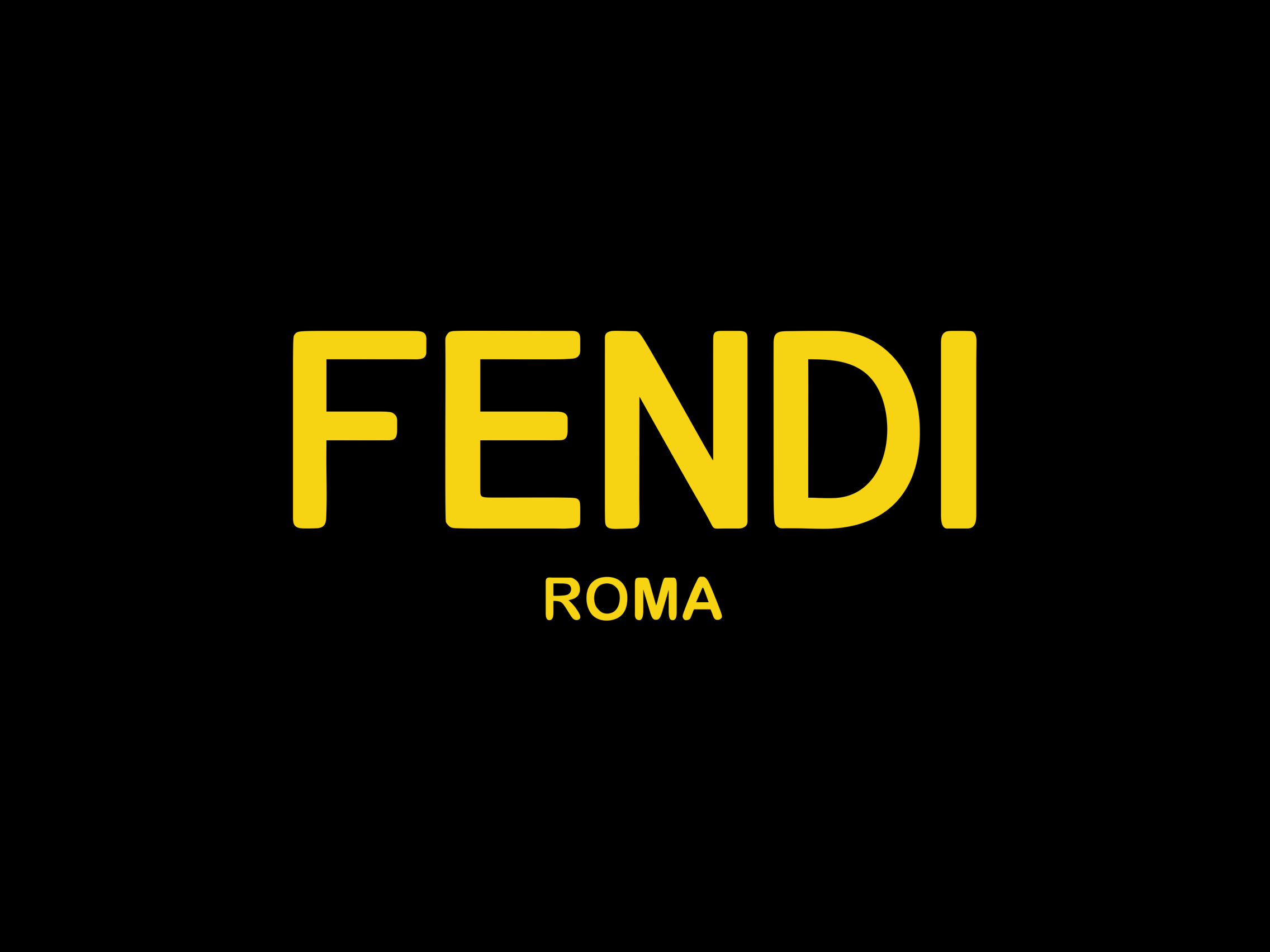 Yellow Fashion Logo - Fendi logo | Logok