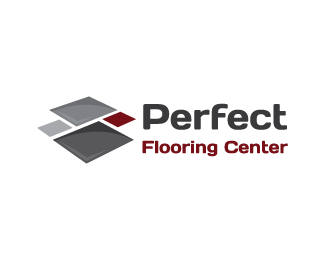 Flooring Logo - Perfect Flooring Center Designed