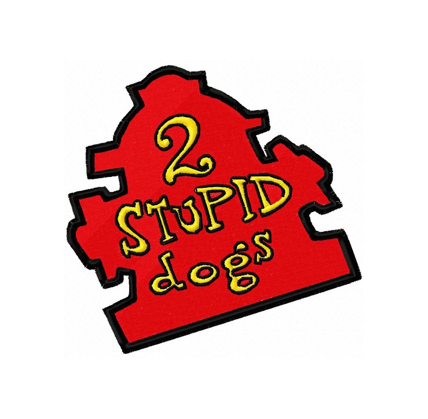 Stupid Logo - Stupid Dogs Logo Embroidery Design Instant Download