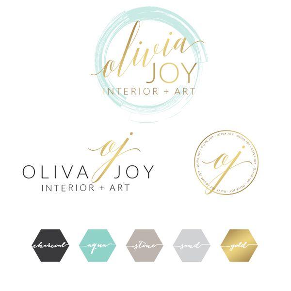 Olivia Logo - Olivia Joy Logo Set