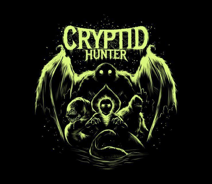 Cryptozoology Logo - I made a design of all of my favorite cryptids @teefury | Monster ...