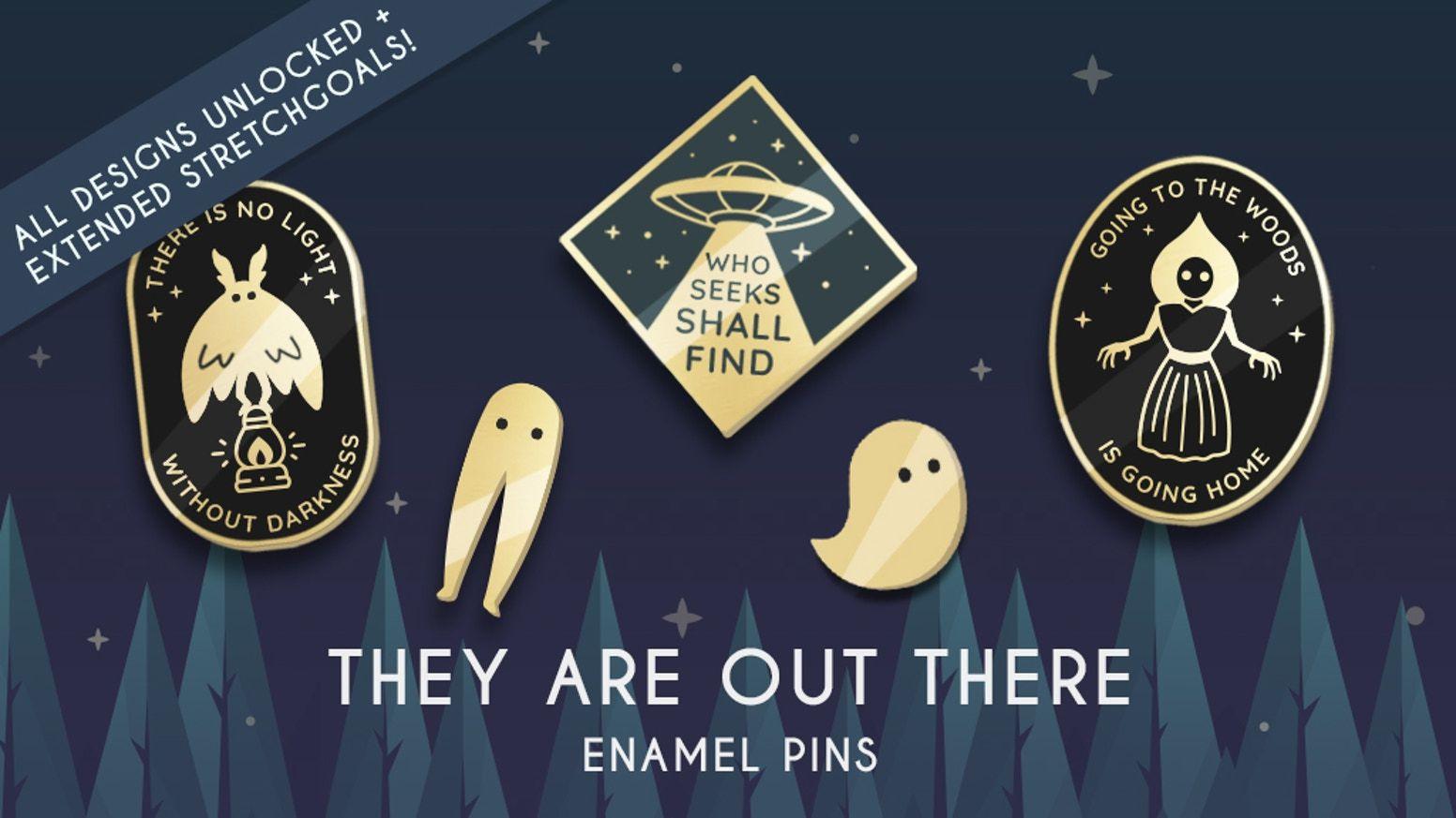 Cryptozoology Logo - They are out there: Cryptozoology and Paranormal Enamel Pins by Momo ...