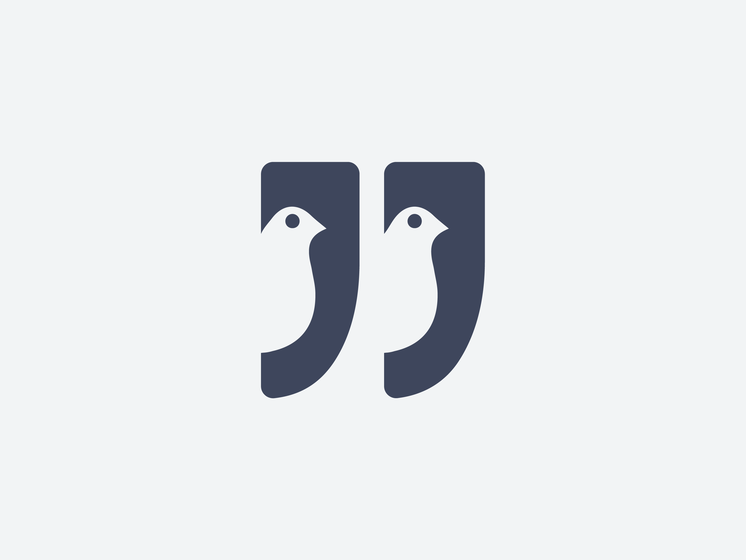 Quotation Logo - Quotation Mark And Bird. PORTOFOLIO. Quotation marks, Quotations