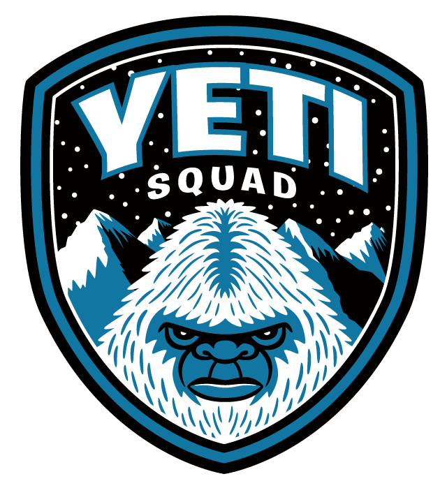 Cryptozoology Logo - Yeti Squad embroidered patch illustration & design. Bigfoot