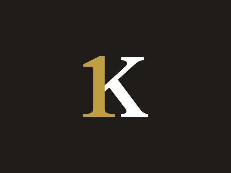 1K Logo - 1K Mark by Nikola Vicentijevic on Dribbble