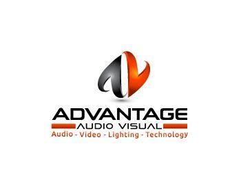 Visual Logo - Logo design entry number 151 by shalvin | Advantage Audio Visual ...