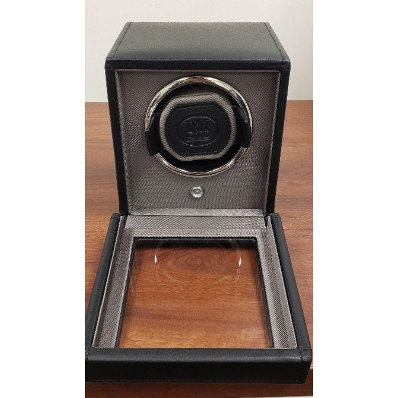 Levy Logo - WOLF Cub Black Single Watch Winder with Levy Logo