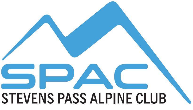 SPAC Logo - SPAC Mt logo blue. STEVENS PASS ALPINE CLUB