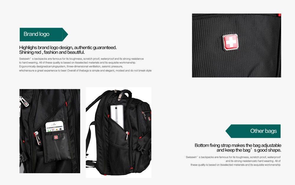 Swisswin Logo - SWISSWIN Backpack SW8112