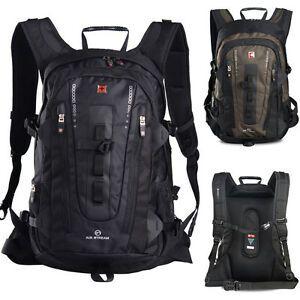 Swisswin Logo - 40L SWISSWIN Waterproof Backpack Travel 15