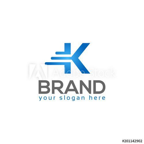 Reliable Logo - Letter K on White background. logo has the impression fast