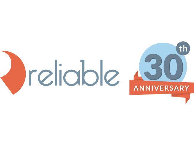 Reliable Logo - Abby Frymire | Reliable - 30th Anniversary - Logo and Ad Design