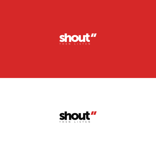 Shout Logo - SHOUT.com : High traffic site rebrand. Great exposure for winning