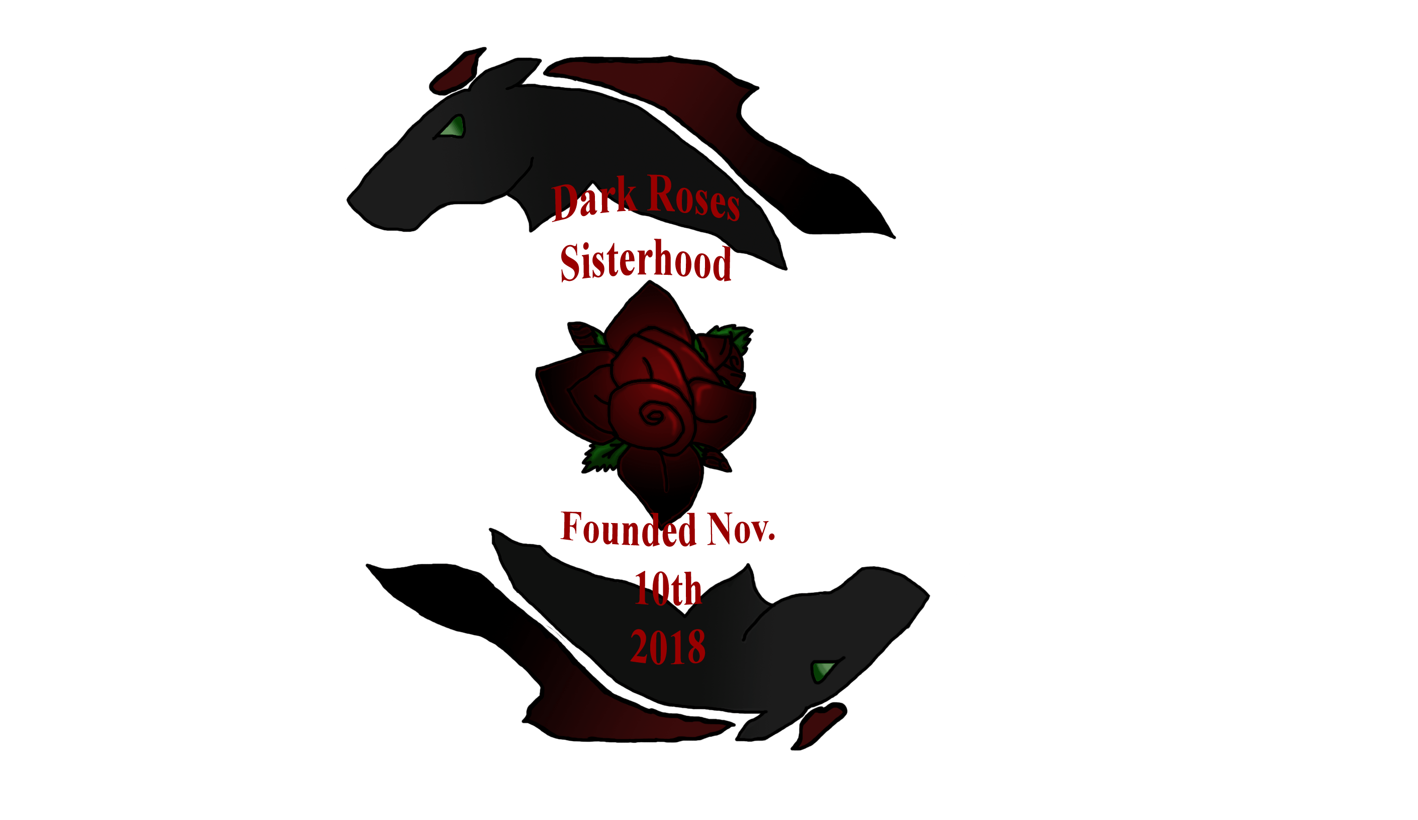 Sisterhood Logo - Dark Roses Sisterhood Logo Colored By Rose Angle