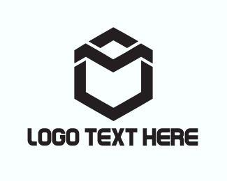 Hexagon Logo - Black Hexagon Logo