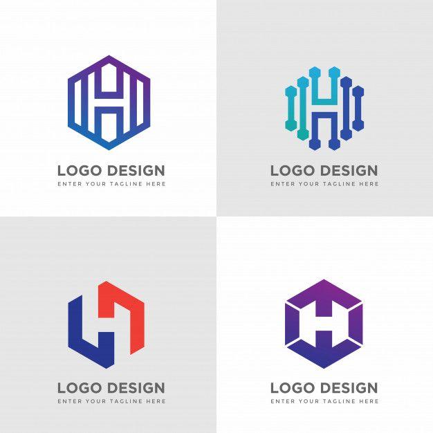 Hexagon Logo - H hexagon logo design collections Vector | Premium Download
