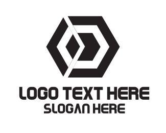 Hexagon Logo - Black Hexagon Logo