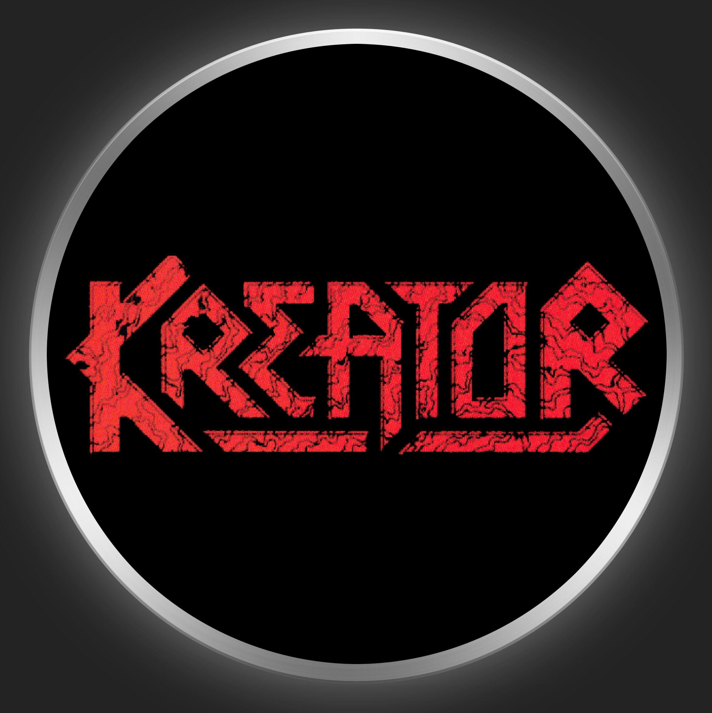 Kreator Logo - KREATOR Logo On Black Button