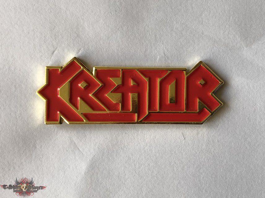 Kreator Logo - The Clairvoyant's Kreator, Kreator logo pin Pin / Badge | TShirtSlayer