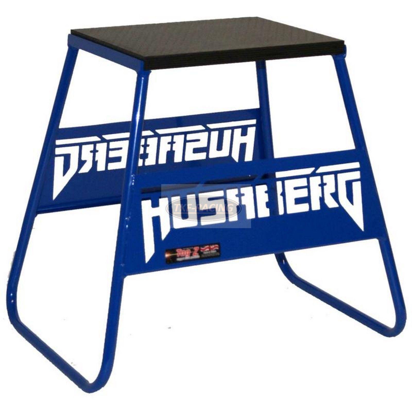 Husaberg Logo - TAG-Z TEAM STEEL BLUE HUSABERG LOGO MX BIKE STAND PADDOCK PIT RACE