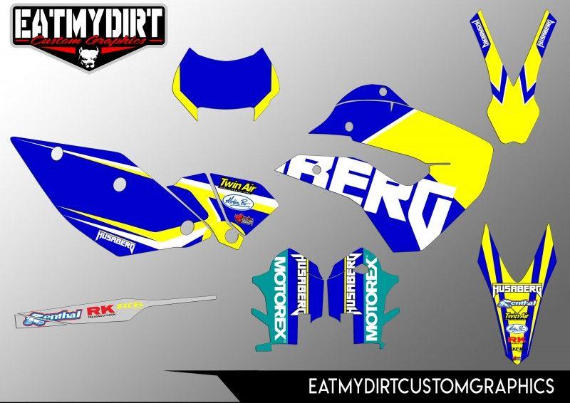 Husaberg Logo - Details about FOR HUSABERG 2009-2012 FULL CUSTOM GRAPHICS KIT STICKERS  MOTOCROSS DECALS MX