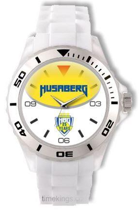 Husaberg Logo - Husaberg Motorcycles Logo White Silicone Watch