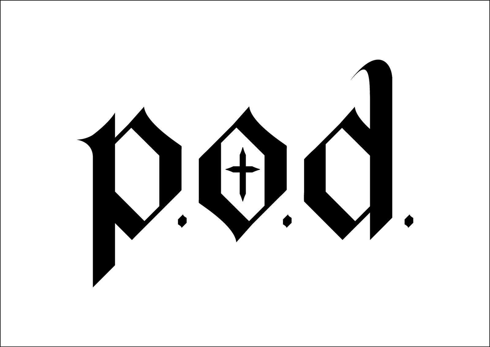 P.O.d. Logo - P.O.D. logo. Logos en 2019. Logos de bandas, Bandas y Musica