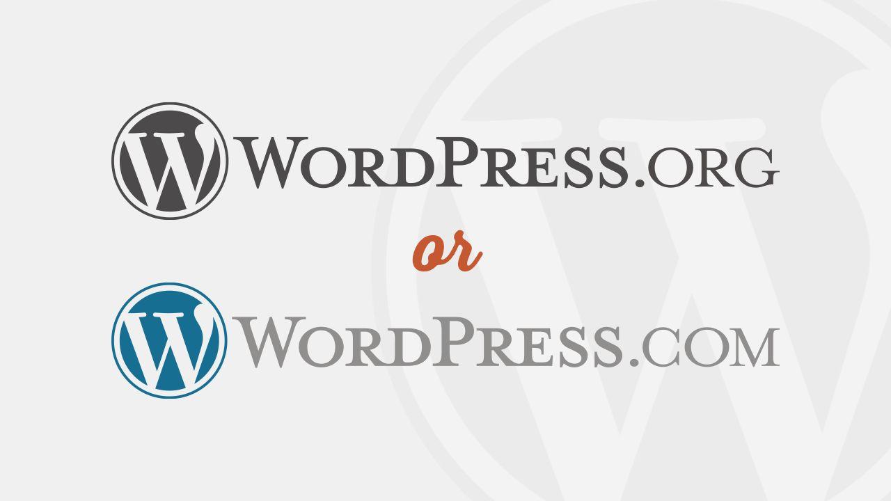 Wordpress.org Logo - WordPress.com or WordPress.org? Which one is right for me?