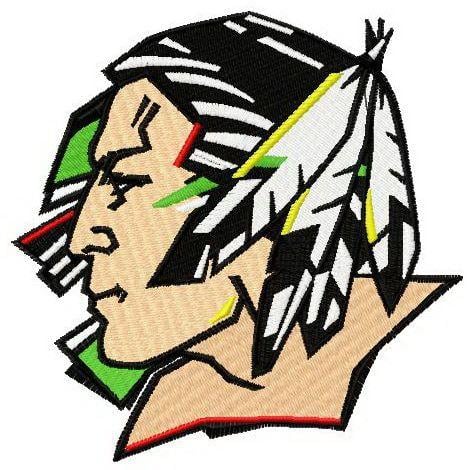 Sioux Logo - Fighting Sioux logo embroidery design