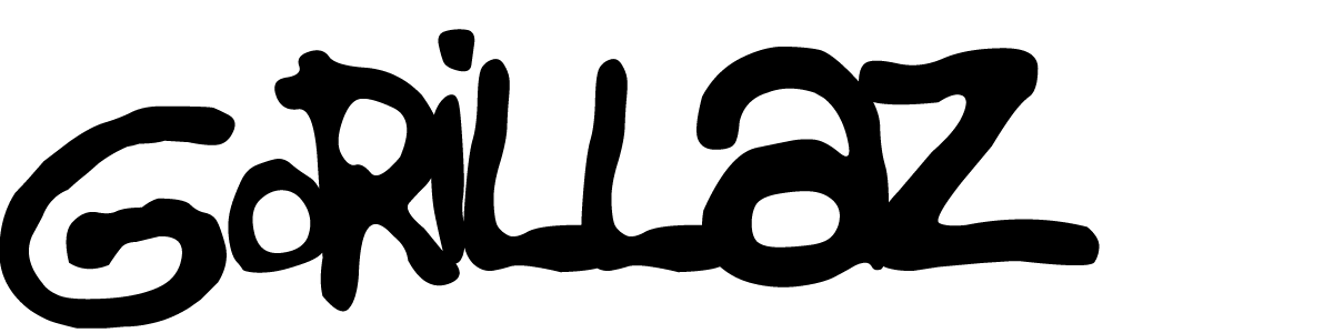 Gorrilaz Logo - Gorillaz font download - Famous Fonts