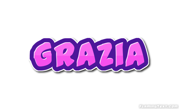 Grazia Logo - Grazia Logo | Free Name Design Tool from Flaming Text