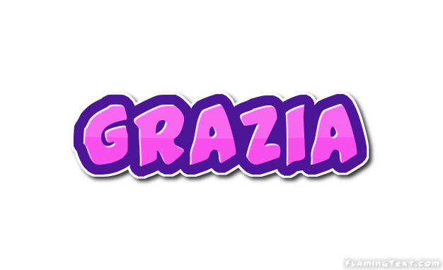 Grazia Logo - Grazia Logo. Free Name Design Tool from Flaming Text