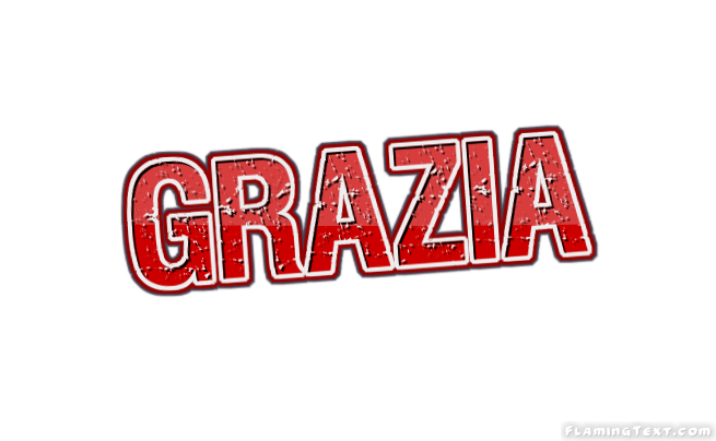 Grazia Logo - Grazia Logo | Free Name Design Tool from Flaming Text