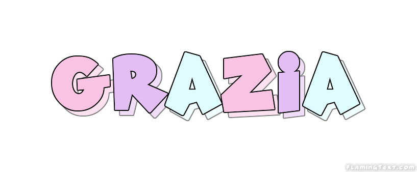 Grazia Logo - Grazia Logo. Free Name Design Tool from Flaming Text