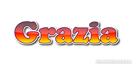 Grazia Logo - Grazia Logo. Free Name Design Tool from Flaming Text