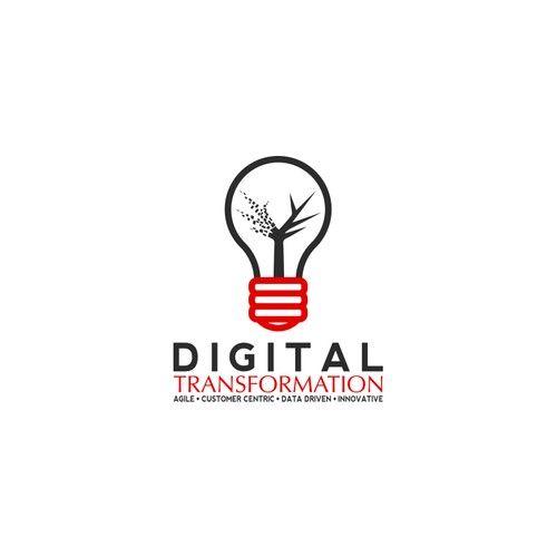 Transformation Logo - Financial institute needs a modern age Digital Transformation logo ...