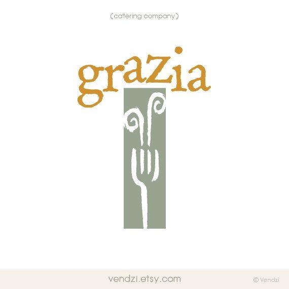 Grazia Logo - Logo Design for Grazia Catering | Catering logos | Business logo ...