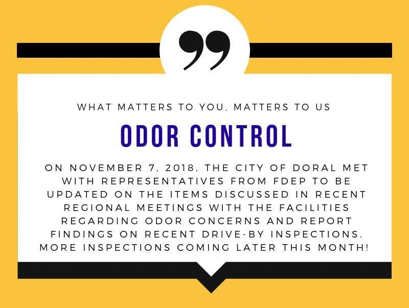 FDEP Logo - ODOR CONTROL UPDATE: Nov.7, 2018 Meeting with FDEP · City of Doral