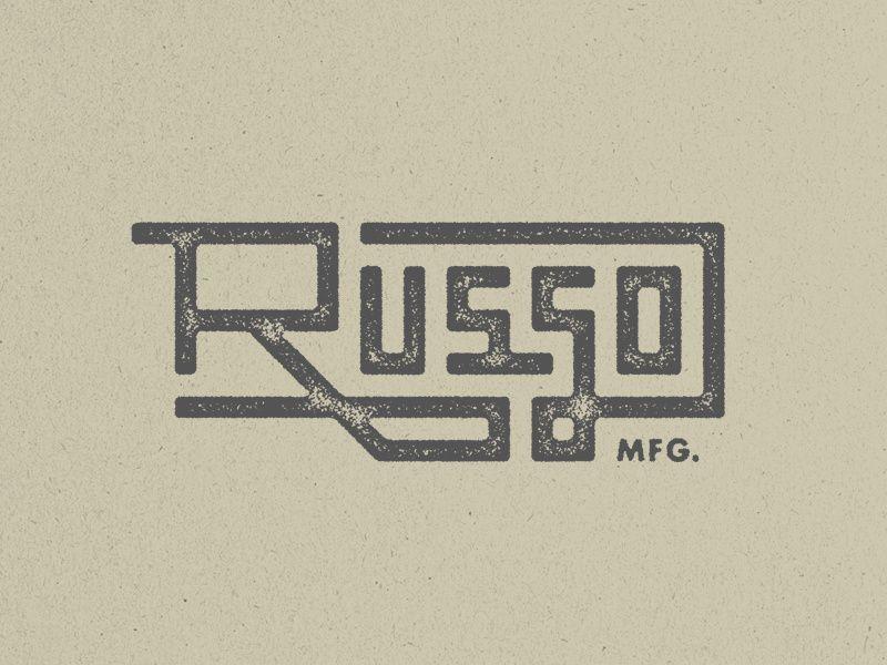 Russo Logo - Vintage Logo by Chaz Russo - Russo MFG - logoinspirations.co