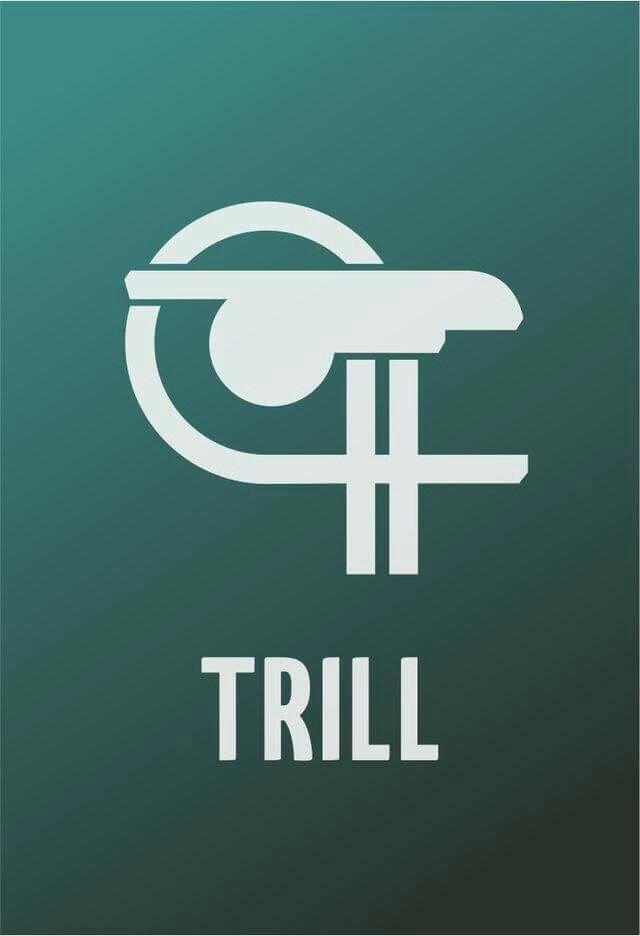 Trill Logo - The symbol of Trill. | Memories... | Star trek logo, Star trek, Star ...