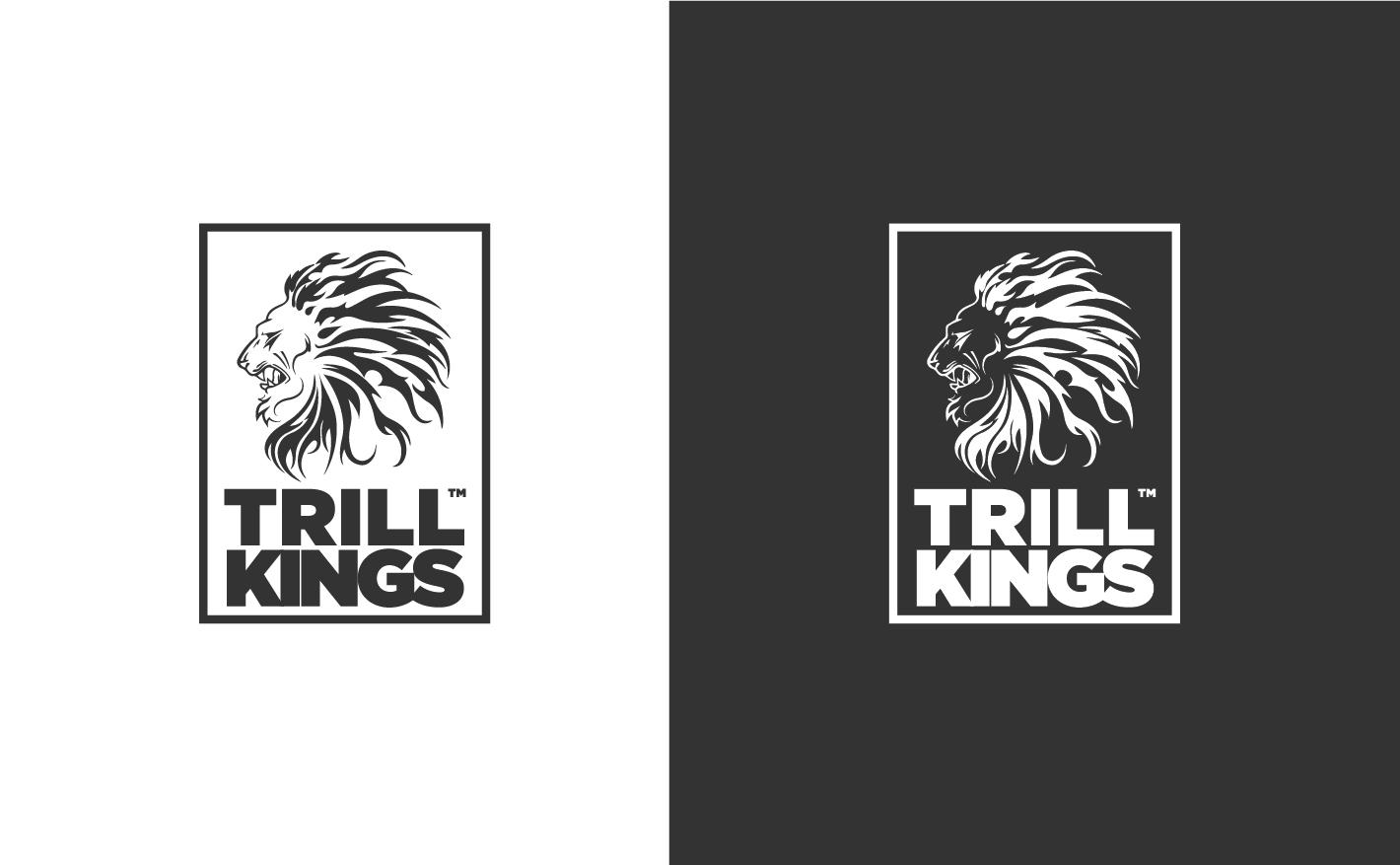 Trill Logo - Trill Kings Logo Concept - ANGLCURV Graphic Design