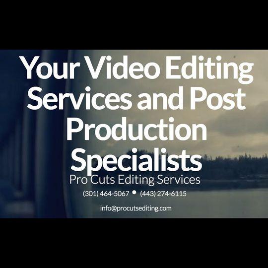 Pro-Cuts Logo - Pro Cuts Editing Services - Videography - Crofton, MD - WeddingWire