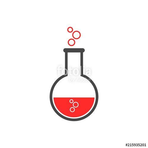 Beaker Logo - Beaker For Experiment Icon Or Logo Stock Image And Royalty Free