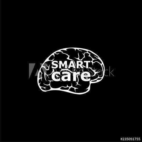 Anatomical Logo - Smart care icon or logo, Anatomical design on dark background