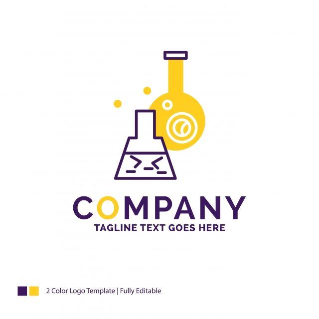 Beaker Logo - company name logo design for beaker, lab, test, tube, scientific