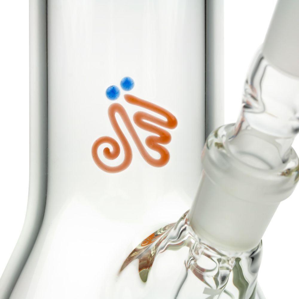 Beaker Logo - ROOR Little Sista Beaker Bong 7.0mm Red logocm.5mm