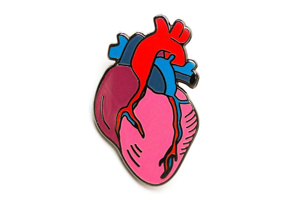 Anatomical Logo - Anatomical Heart Pin