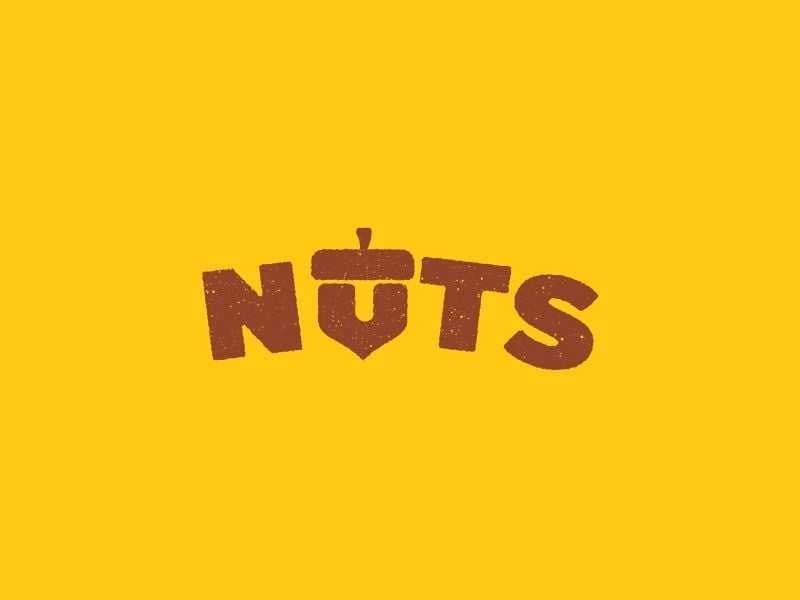 Nuts Logo - Nuts | Verbicon | Logos design, Logo design inspiration, Typography logo