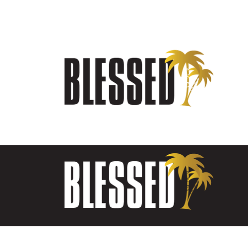Blessed Logo - Create a -Gold Palm Tree- for 