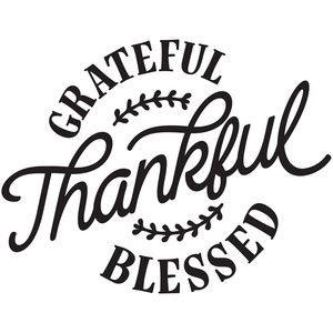 Blessed Logo - Silhouette Design Store - View Design #277145: grateful thankful ...